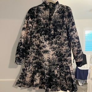 Tuckernuck Noir Cypress Toile Tate Dress XS